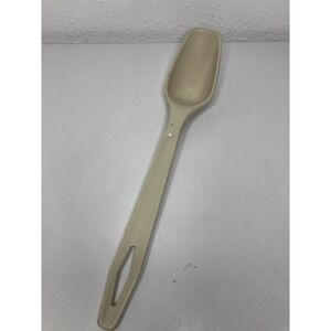 King Kraft Vintage Almond Serving Spoon Nylon Plastic, 11"